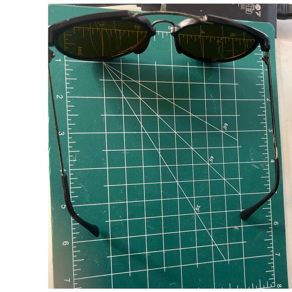 Eagle Eyes Sunglasses w/ US Optics in Original Silver-Tone Logo Case - Picture 8 of 9